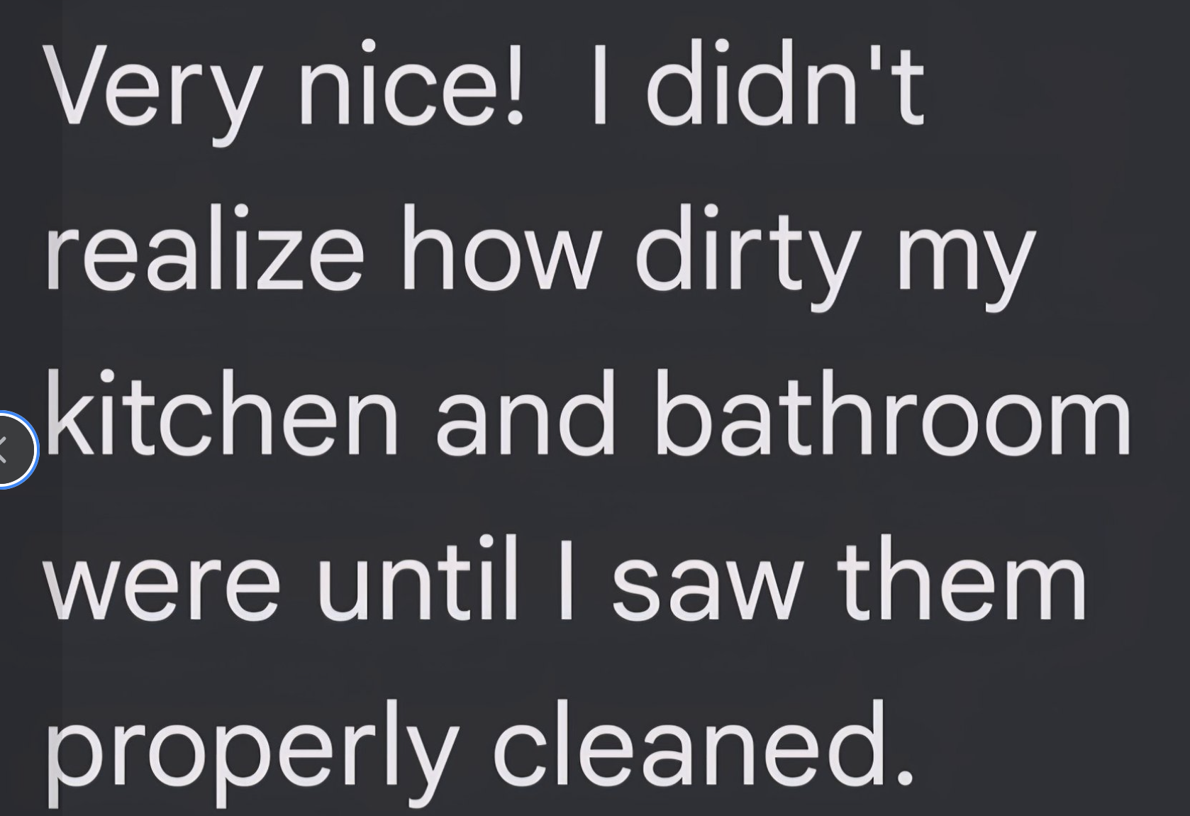 Customer Text Message